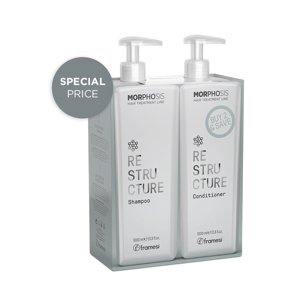 KIT MORPHOSIS RESTRUCTURE SHAMPOO & CONDITIONER 1000ML